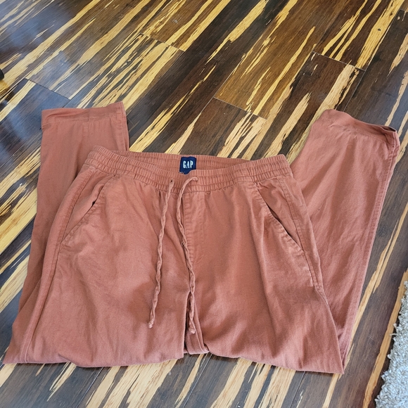 Rust Casual Drawstring Pants - Picture 3 of 3